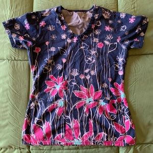 Blue and Pink Grey’s Anatomy Scrub Top